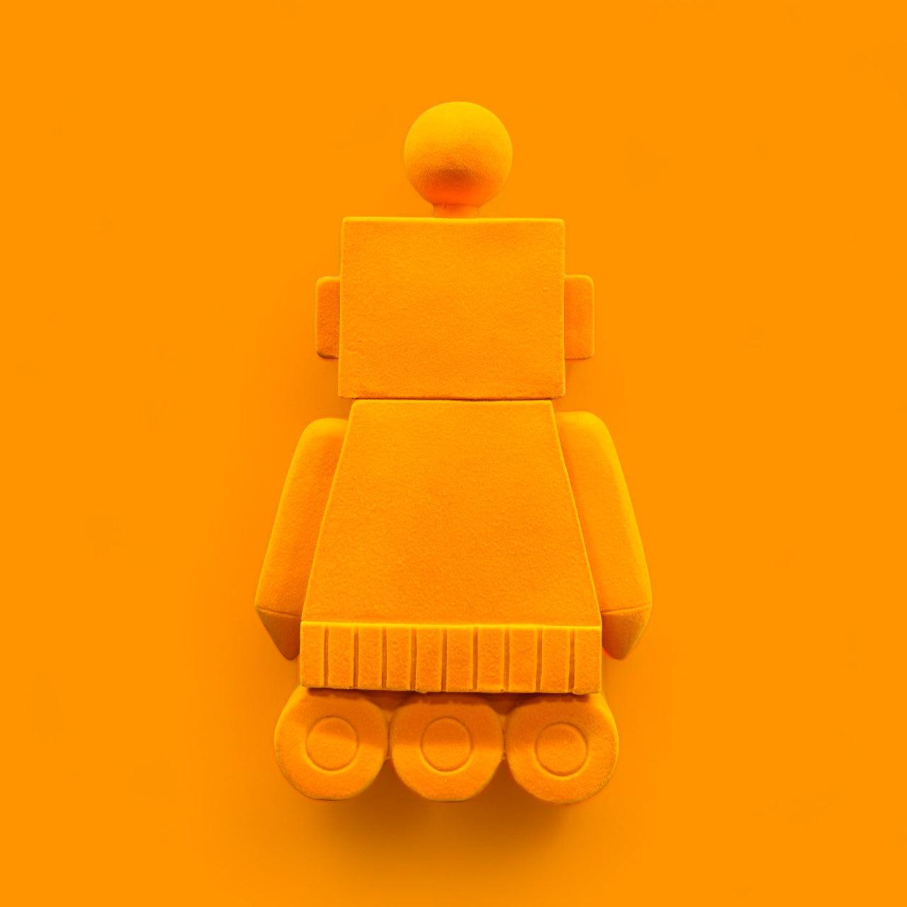 VELVET ORANGE ROBOT - Mayra Decor & Interiors