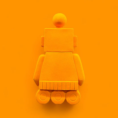 VELVET ORANGE ROBOT - Mayra Decor & Interiors