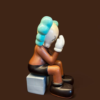 Kaws Figure Bff Face Sitting Posture - Artifacts - Mayra Decor & Interiors