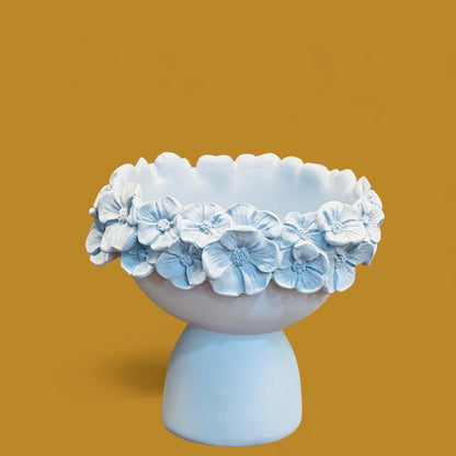 Polyresin Flower Vase Showpiece - Mayra Decor & Interiors