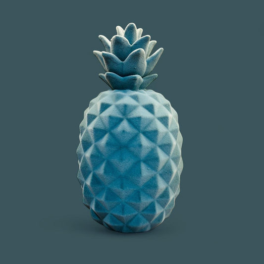 VELVET BLUE PINEAPPLE - Mayra Decor & Interiors