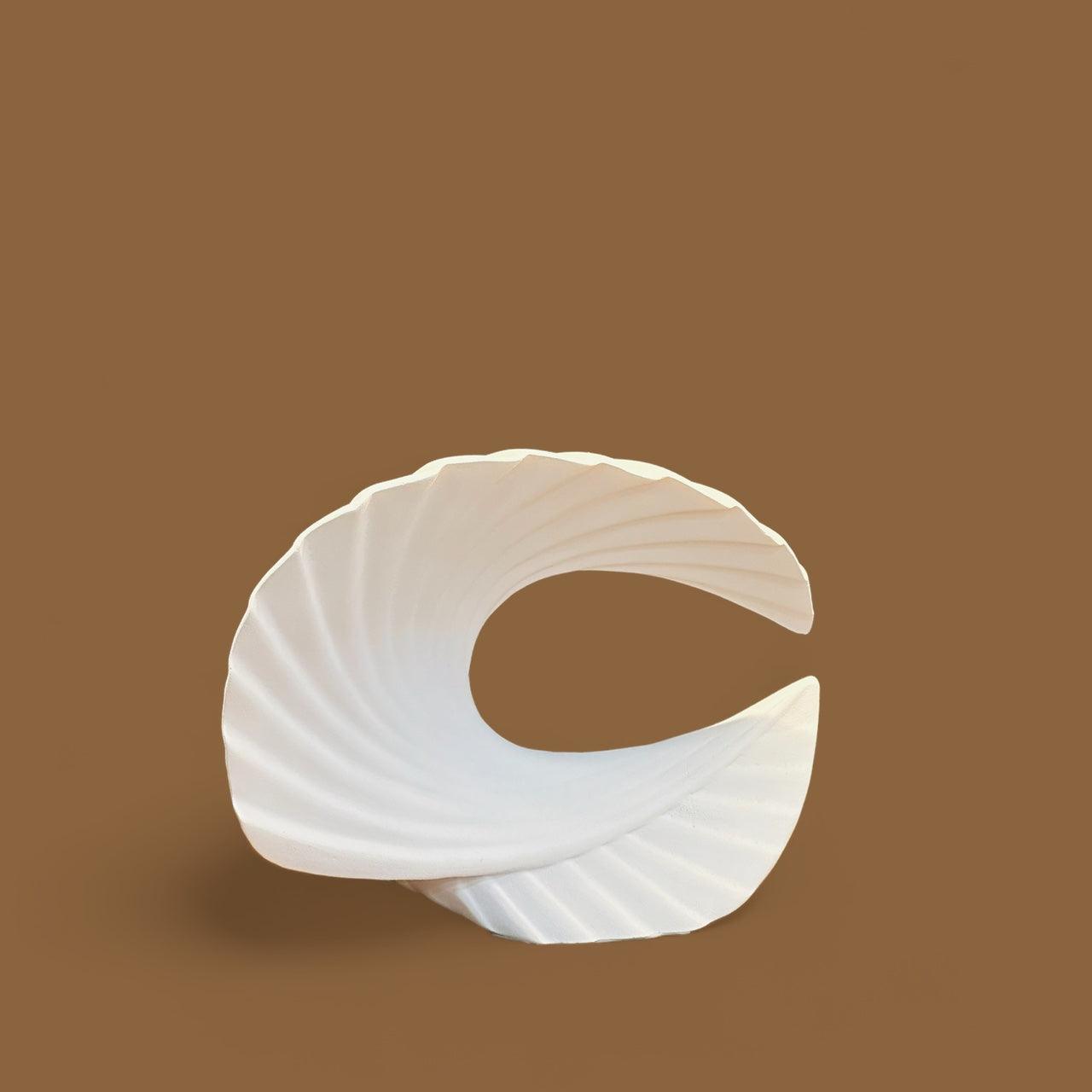 Curve Shell Decorative Sculpture - Mayra Decor & Interiors