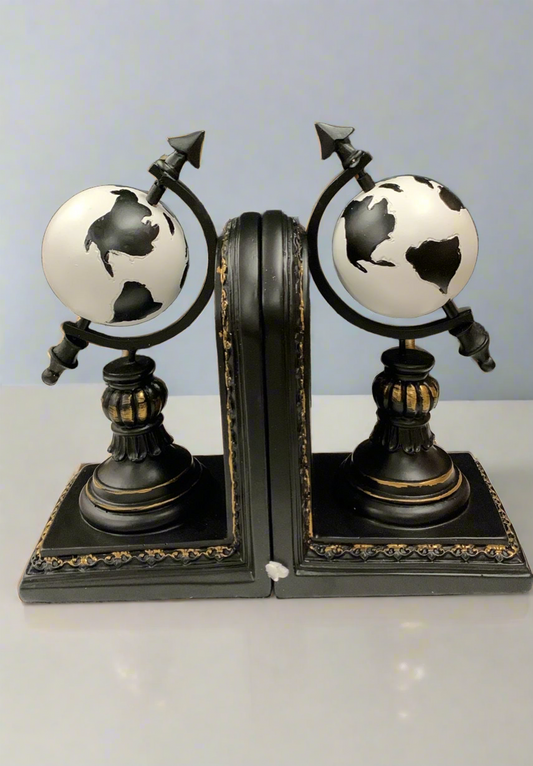 European Style Globe Bookends - Artifact