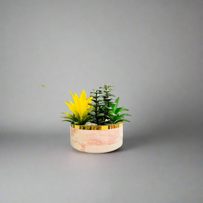 Marble Style Artificial Planter