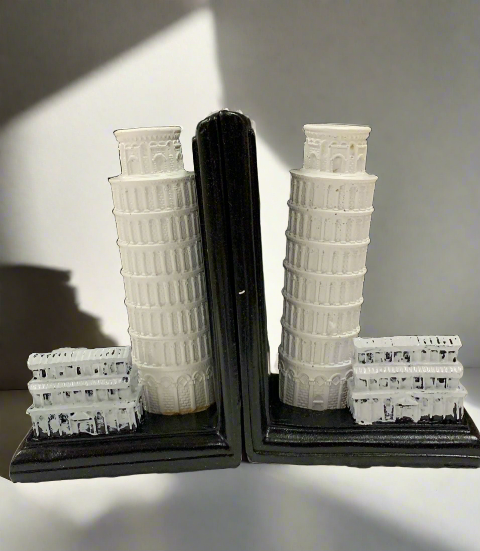 Leaning tower of PISA Bookends - Artifact￼