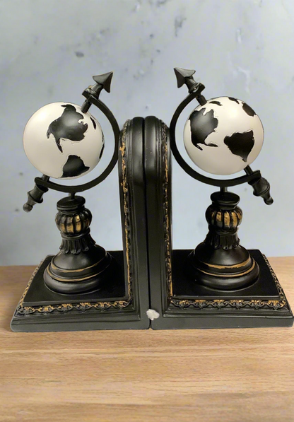 European Style Globe Bookends - Artifact