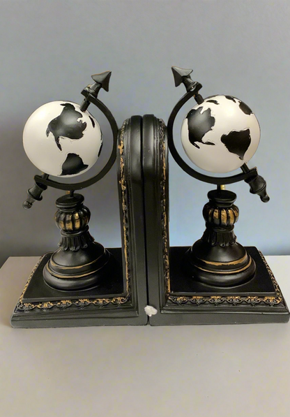 European Style Globe Bookends - Artifact