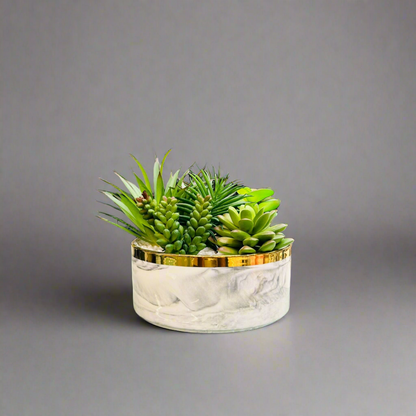 Marble Style Artificial Planter