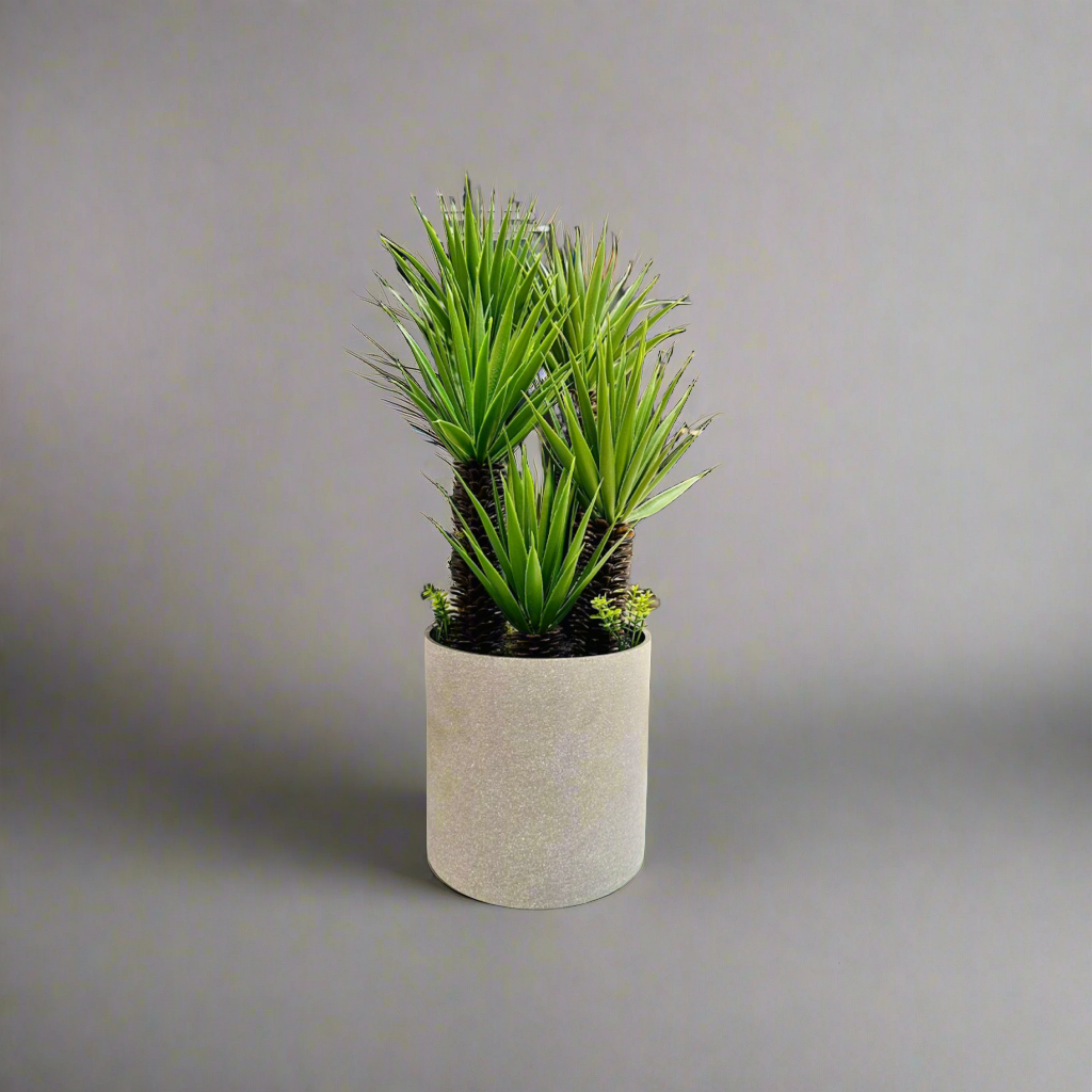 Artificial Yucca Planter