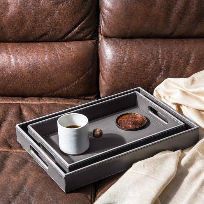 Leather Tray - Mayra Decor & Interiors