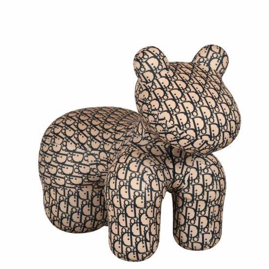 Modern Christian Dior Animal Ottoman Chair - Mayra Decor & Interiors